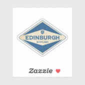 Vintage van Edinburgh Sticker (Vel)