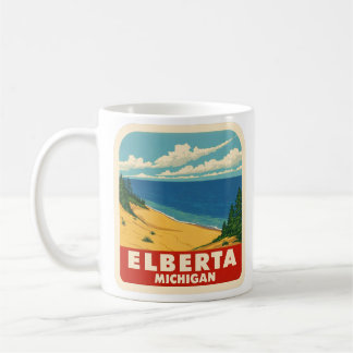 Vintage van Elberta Michigan Koffiemok
