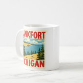 Vintage van Frankfurt-Michigan Koffiemok (Voorkant links)