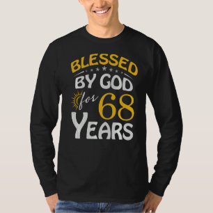 Vintage van God, 68 jaar oud, gelukkig 68 jaar oud T-shirt