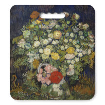 Vintage Van Gogh Boeket Bloemen Knielkussen