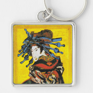 Vintage Van Gogh Geisha 1887 Sleutelhanger
