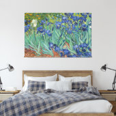 Vintage Van Gogh Irises Canvas Afdruk (Insitu (Slaapkamer))
