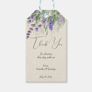 Vintage van het landschap van Lavender Cadeaulabel