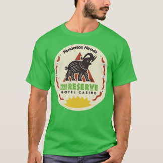 Vintage van het Reservehotel en Casino Las Vegas T-shirt