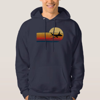 Vintage van het resterend-zonnerempelvliegtuig hoodie