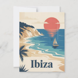 Vintage van Ibiza Briefkaart