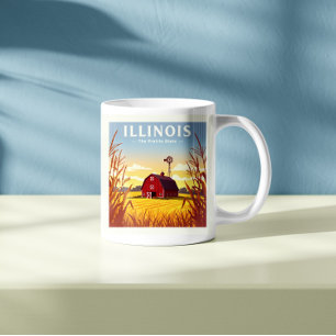 Vintage van Illinois Koffiemok