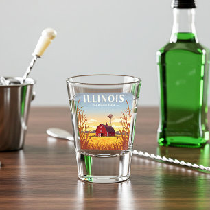 Vintage van Illinois Shot Glas