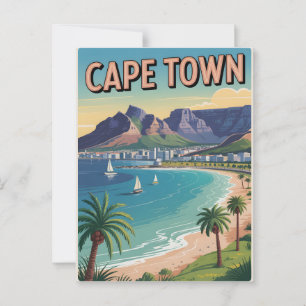Vintage van Kaapstad Briefkaart