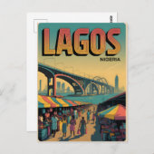 Vintage van Lagos Briefkaart (Voorkant / Achterkant)