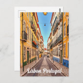 Vintage van Lissabon Briefkaart (Voorkant / Achterkant)