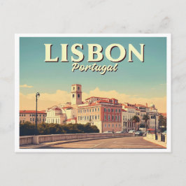 VINTAGE VAN LISSABON-PORTUGAL BRIEFKAART