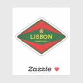 Vintage van Lissabon Sticker (Vel)