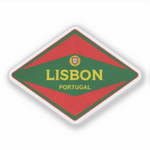 Vintage van Lissabon Sticker