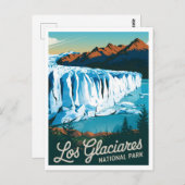 Vintage van Los Glaciares Briefkaart (Voorkant / Achterkant)