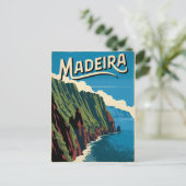 Vintage van Madeira Briefkaart (Staand voorkant)