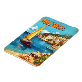 Vintage van Mallorca Magneet (Linkerzijde)