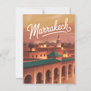 Vintage van Marrakech Briefkaart