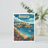 Vintage van Menorca Briefkaart (Staand voorkant)
