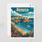 Vintage van Menorca Briefkaart (Voorkant / Achterkant)