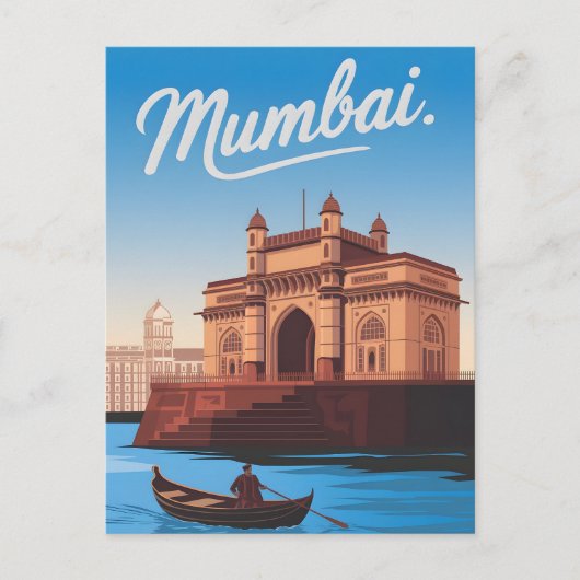 Vintage van Mumbai Briefkaart (Voorkant)