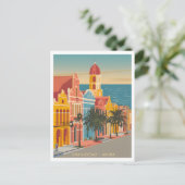 Vintage van Oranjestad Aruba Briefkaart (Staand voorkant)