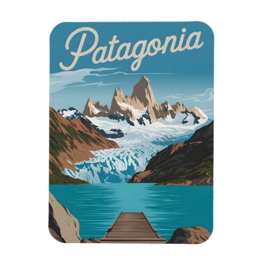 Vintage van Patagonië Magneet (Verticaal)