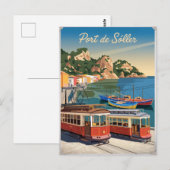 Vintage van Port de Soller Mallorca Briefkaart (Voorkant / Achterkant)