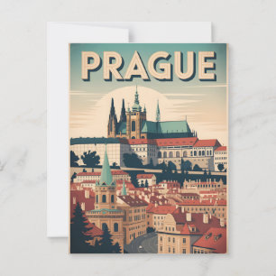 Vintage van Praag Briefkaart
