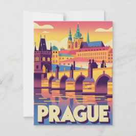 Vintage van Praag Briefkaart