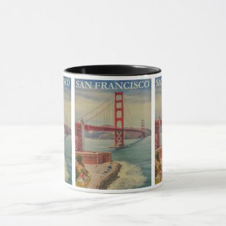 Vintage van San Francisco: Golden Gate Bridge Trav Mok