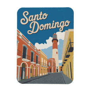 Vintage van Santo Domingo Dominicaanse Republiek Magneet