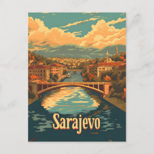 Vintage van Sarajevo Briefkaart