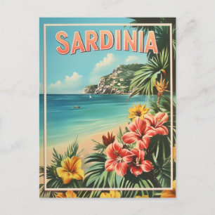 Vintage van Sardinië Briefkaart