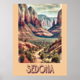 Vintage van Sedona Arizona Poster