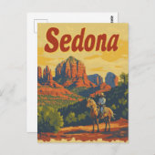 Vintage van Sedona Briefkaart (Voorkant / Achterkant)