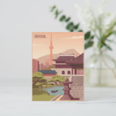Vintage van Seoul Briefkaart (Staand voorkant)