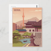 Vintage van Seoul Briefkaart (Voorkant / Achterkant)