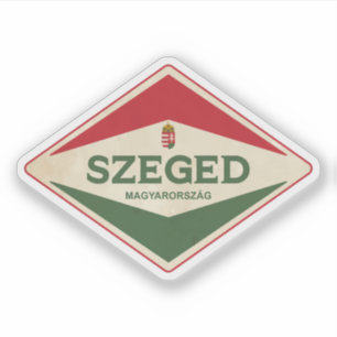 Vintage van Szeged Sticker