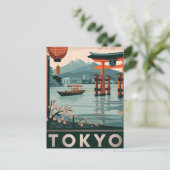 Vintage van Tokio Briefkaart (Staand voorkant)