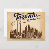 Vintage van Toronto, Canada Briefkaart (Voorkant / Achterkant)