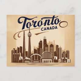 Vintage van Toronto, Canada Briefkaart