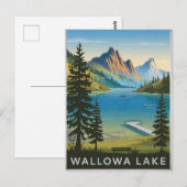 Vintage van Walowa Lake Briefkaart (Voorkant / Achterkant)