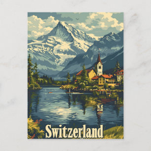 Vintage van Zwitserland Briefkaart