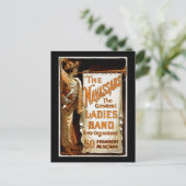 vintage Vaudeville "De marine" Briefkaart (Staand voorkant)