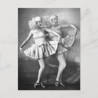 Vintage Vaudeville Denemarken Retro Glam Briefkaart