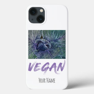 Vintage Vegan Red Cabbage iPhone 13 Hoesje