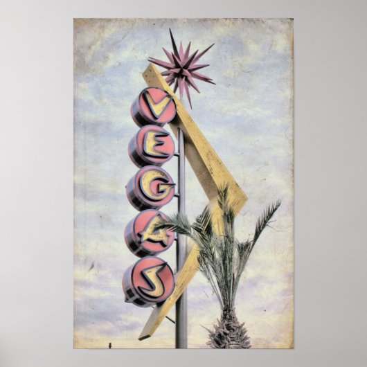 Vintage Vegas Poster (Voorkant)