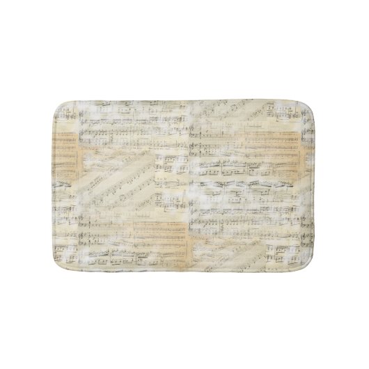 Vintage vel Music Bath Rug Badmat (Voorkant)